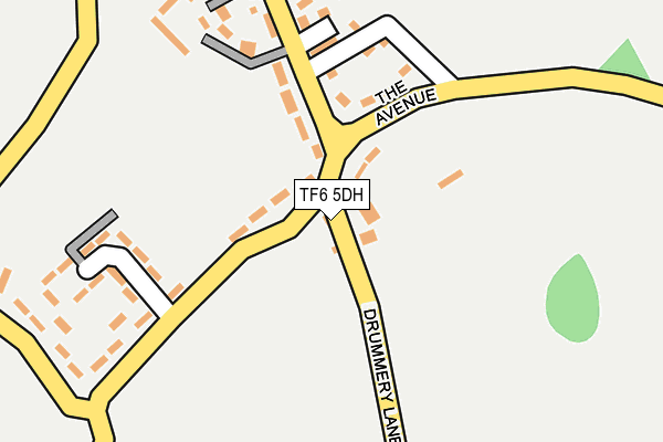 TF6 5DH map - OS OpenMap – Local (Ordnance Survey)