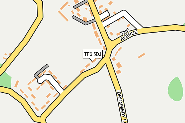 TF6 5DJ map - OS OpenMap – Local (Ordnance Survey)