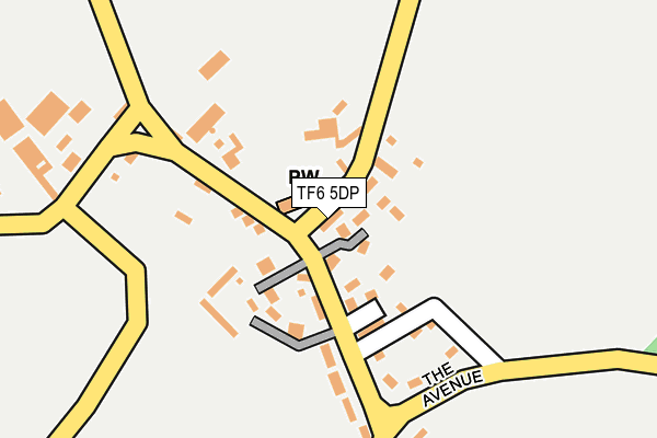 TF6 5DP map - OS OpenMap – Local (Ordnance Survey)