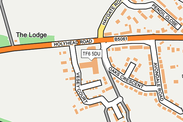 TF6 5DU map - OS OpenMap – Local (Ordnance Survey)