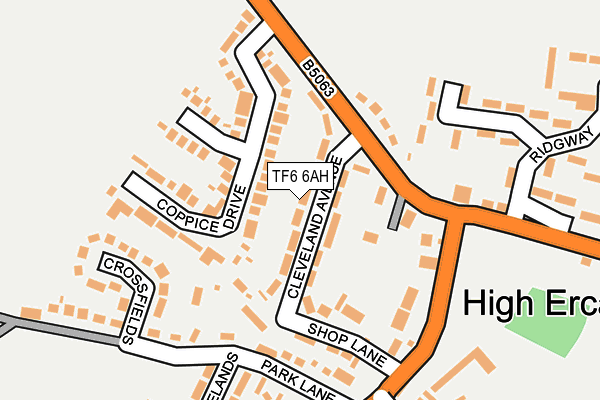 TF6 6AH map - OS OpenMap – Local (Ordnance Survey)