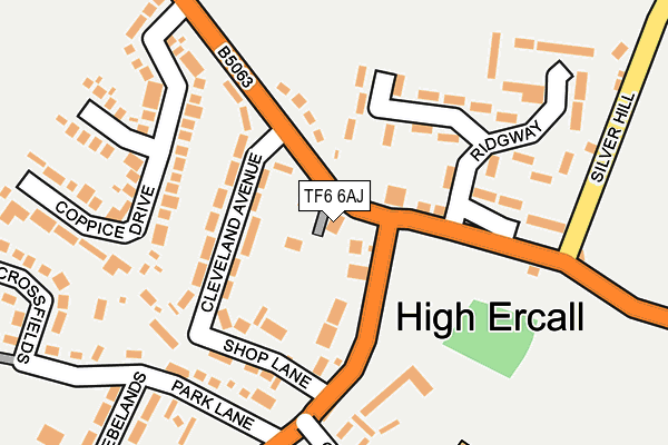 TF6 6AJ map - OS OpenMap – Local (Ordnance Survey)