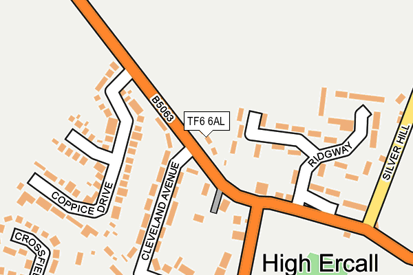 TF6 6AL map - OS OpenMap – Local (Ordnance Survey)