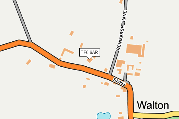 TF6 6AR map - OS OpenMap – Local (Ordnance Survey)
