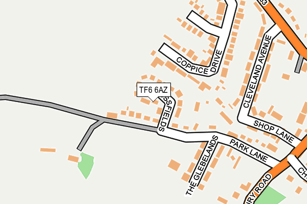 TF6 6AZ map - OS OpenMap – Local (Ordnance Survey)