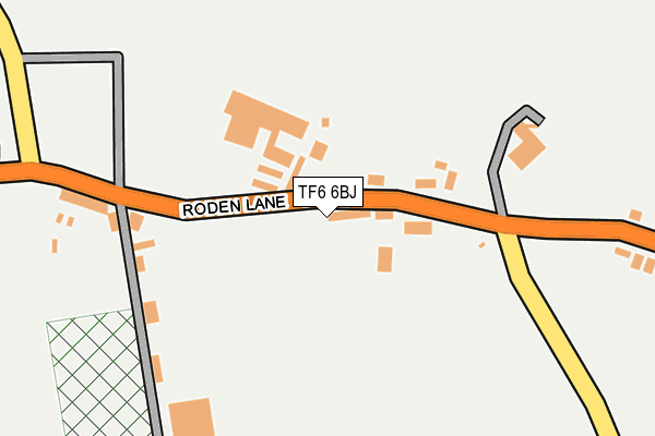 TF6 6BJ map - OS OpenMap – Local (Ordnance Survey)