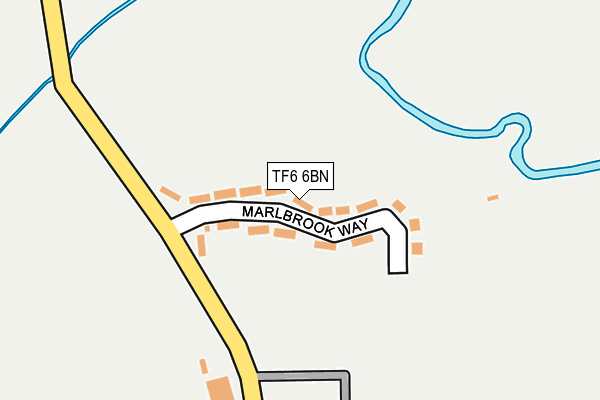 TF6 6BN map - OS OpenMap – Local (Ordnance Survey)