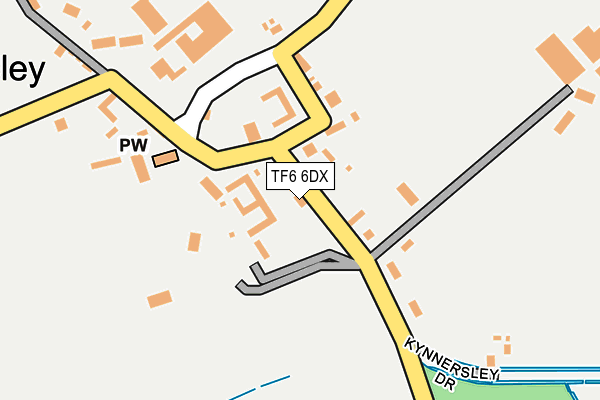 TF6 6DX map - OS OpenMap – Local (Ordnance Survey)