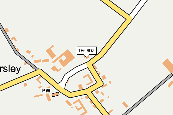 TF6 6DZ map - OS OpenMap – Local (Ordnance Survey)