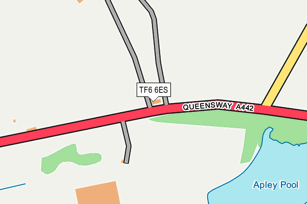 TF6 6ES map - OS OpenMap – Local (Ordnance Survey)