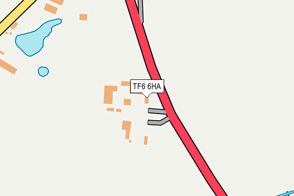 TF6 6HA map - OS OpenMap – Local (Ordnance Survey)