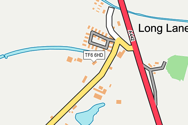 TF6 6HD map - OS OpenMap – Local (Ordnance Survey)