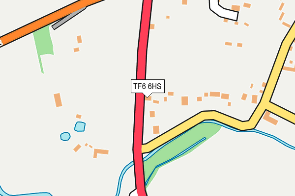 TF6 6HS map - OS OpenMap – Local (Ordnance Survey)
