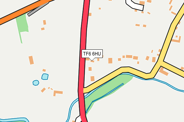 TF6 6HU map - OS OpenMap – Local (Ordnance Survey)