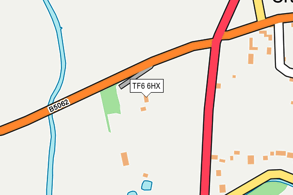 TF6 6HX map - OS OpenMap – Local (Ordnance Survey)