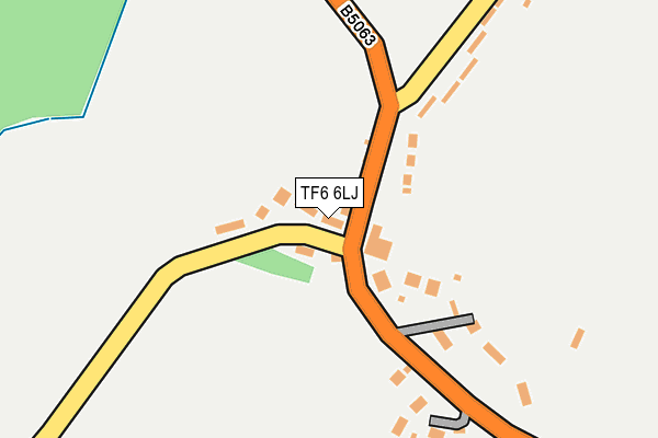 TF6 6LJ map - OS OpenMap – Local (Ordnance Survey)