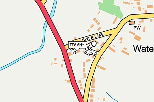 TF6 6NY map - OS OpenMap – Local (Ordnance Survey)