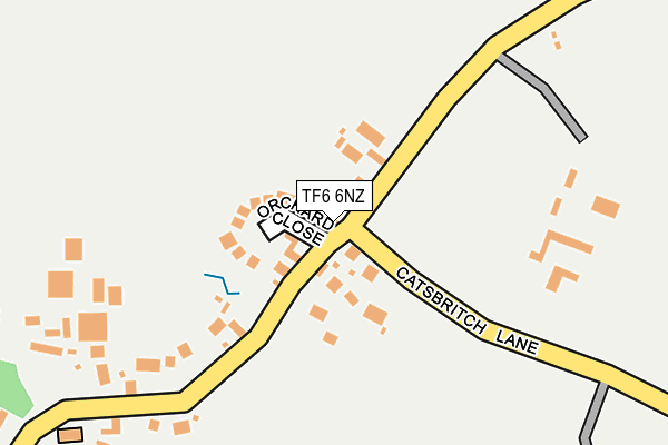 TF6 6NZ map - OS OpenMap – Local (Ordnance Survey)