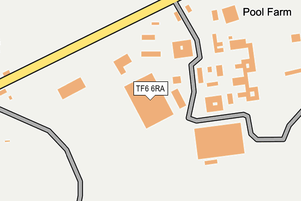 TF6 6RA map - OS OpenMap – Local (Ordnance Survey)