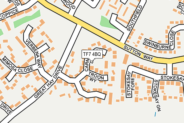 TF7 4BQ map - OS OpenMap – Local (Ordnance Survey)