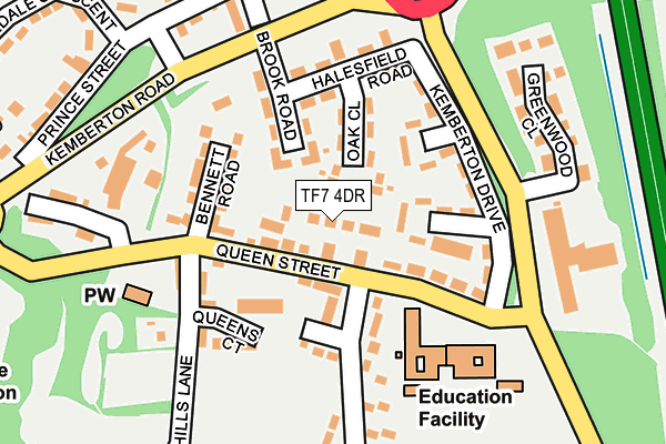 TF7 4DR map - OS OpenMap – Local (Ordnance Survey)