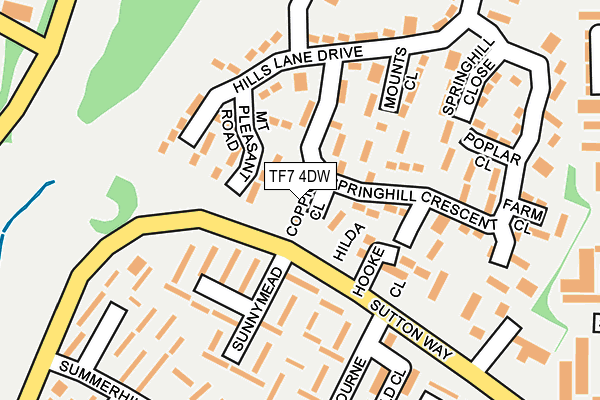 TF7 4DW map - OS OpenMap – Local (Ordnance Survey)