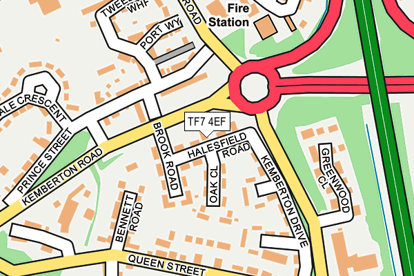 TF7 4EF map - OS OpenMap – Local (Ordnance Survey)