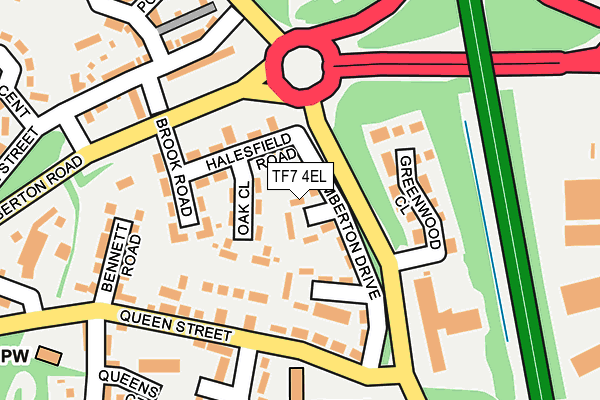 TF7 4EL map - OS OpenMap – Local (Ordnance Survey)