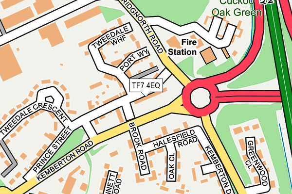 TF7 4EQ map - OS OpenMap – Local (Ordnance Survey)