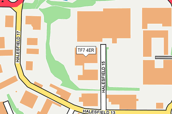 TF7 4ER map - OS OpenMap – Local (Ordnance Survey)