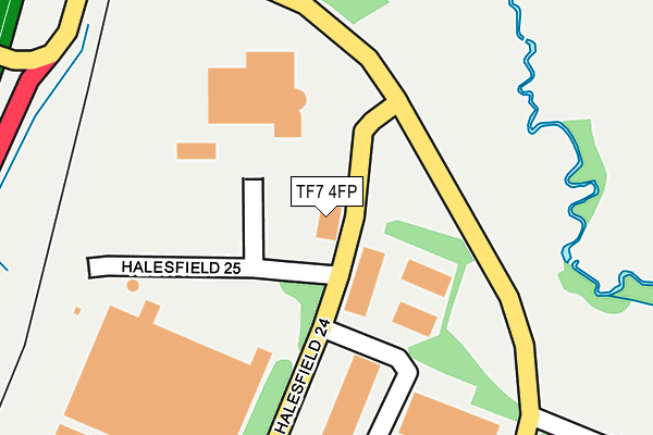 TF7 4FP map - OS OpenMap – Local (Ordnance Survey)