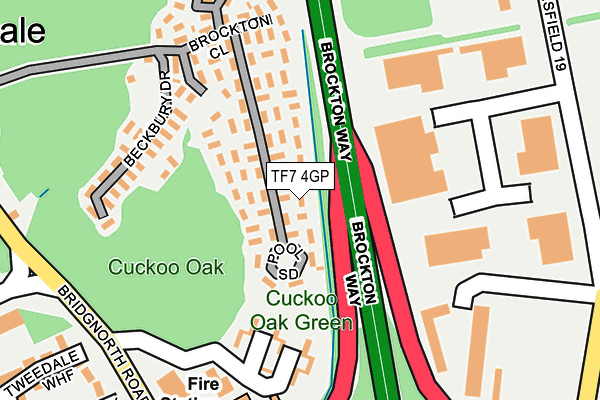 TF7 4GP map - OS OpenMap – Local (Ordnance Survey)