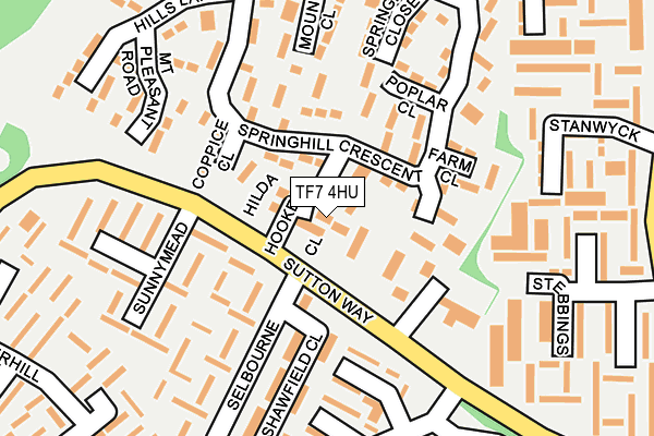 TF7 4HU map - OS OpenMap – Local (Ordnance Survey)