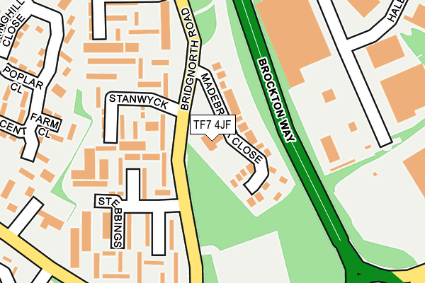 TF7 4JF map - OS OpenMap – Local (Ordnance Survey)