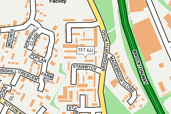 TF7 4JJ map - OS OpenMap – Local (Ordnance Survey)
