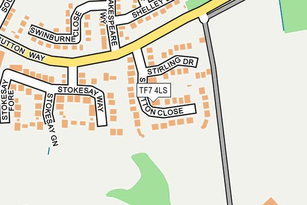 TF7 4LS map - OS OpenMap – Local (Ordnance Survey)