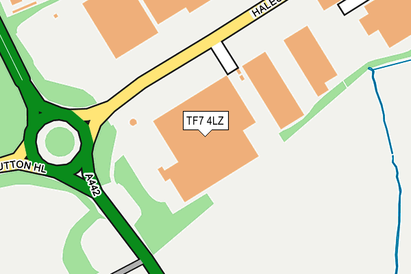TF7 4LZ map - OS OpenMap – Local (Ordnance Survey)