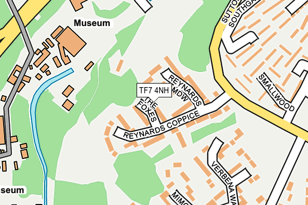 TF7 4NH map - OS OpenMap – Local (Ordnance Survey)