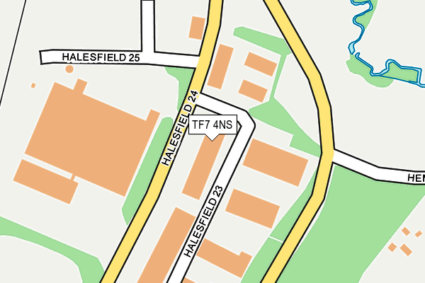TF7 4NS map - OS OpenMap – Local (Ordnance Survey)