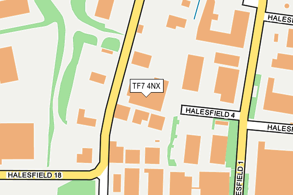 TF7 4NX map - OS OpenMap – Local (Ordnance Survey)