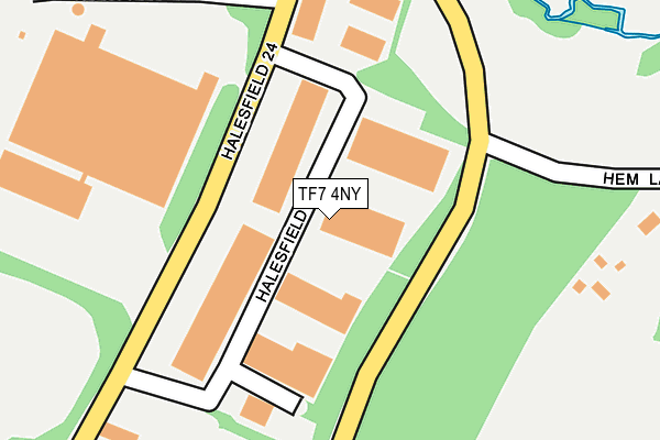 TF7 4NY map - OS OpenMap – Local (Ordnance Survey)