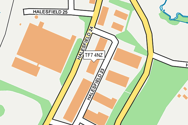 TF7 4NZ map - OS OpenMap – Local (Ordnance Survey)