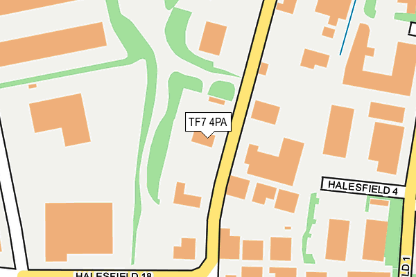 TF7 4PA map - OS OpenMap – Local (Ordnance Survey)
