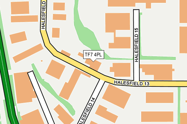 TF7 4PL map - OS OpenMap – Local (Ordnance Survey)