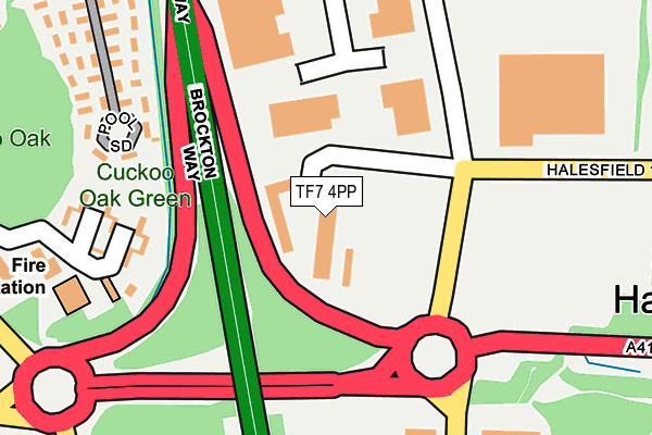 TF7 4PP map - OS OpenMap – Local (Ordnance Survey)