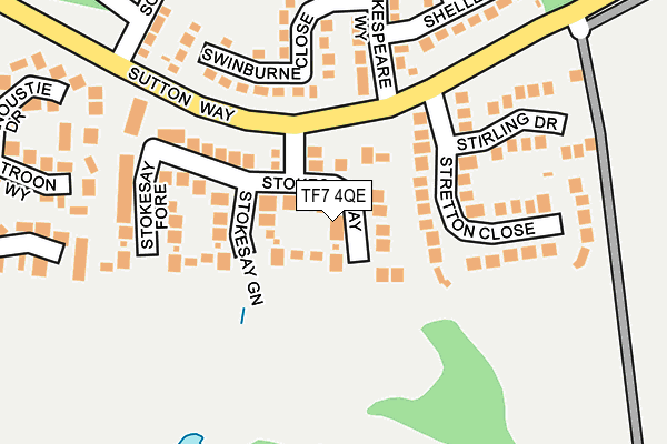 TF7 4QE map - OS OpenMap – Local (Ordnance Survey)