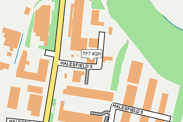 TF7 4QH map - OS OpenMap – Local (Ordnance Survey)