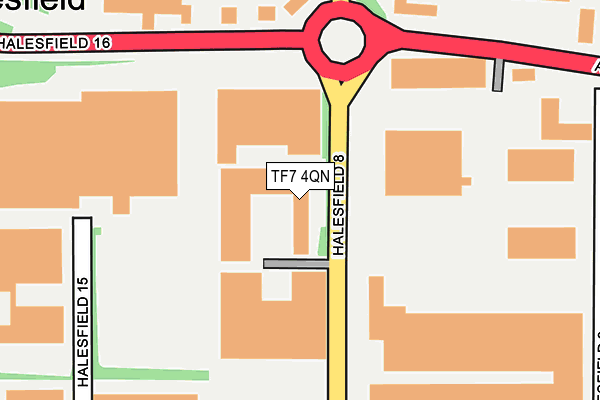 TF7 4QN map - OS OpenMap – Local (Ordnance Survey)