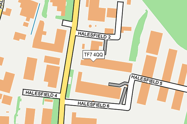 TF7 4QQ map - OS OpenMap – Local (Ordnance Survey)
