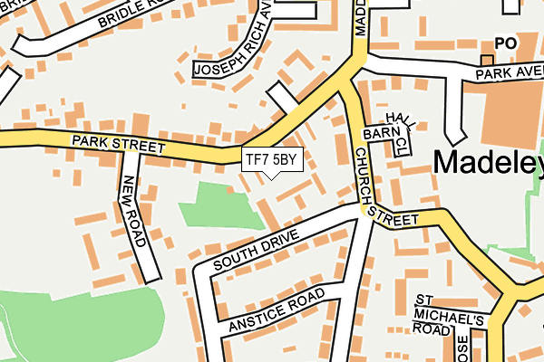 TF7 5BY map - OS OpenMap – Local (Ordnance Survey)